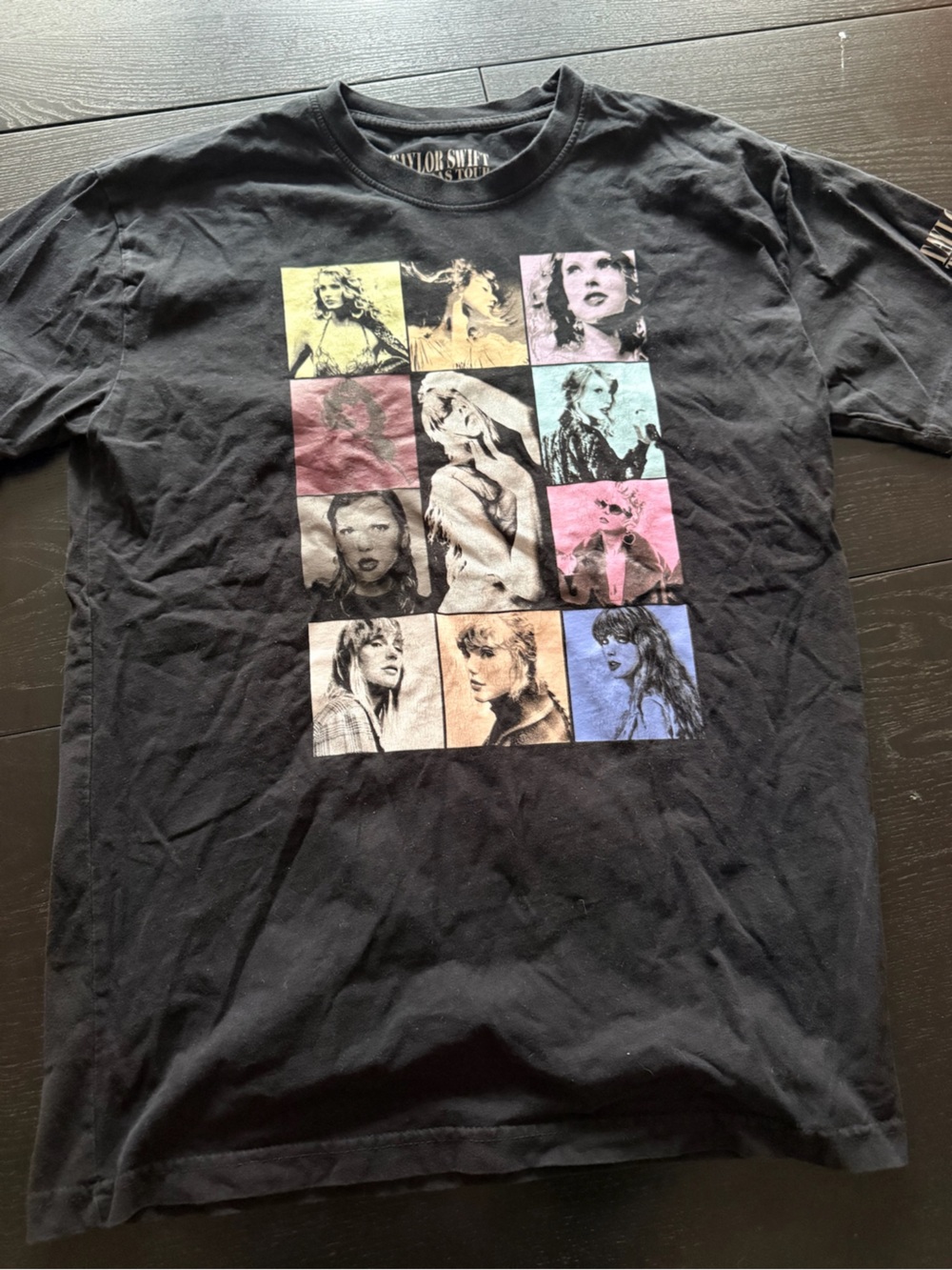 Taylor Swift the Eras Tour T-Shirt Size M, Multicolor Graphic, Concert Dates